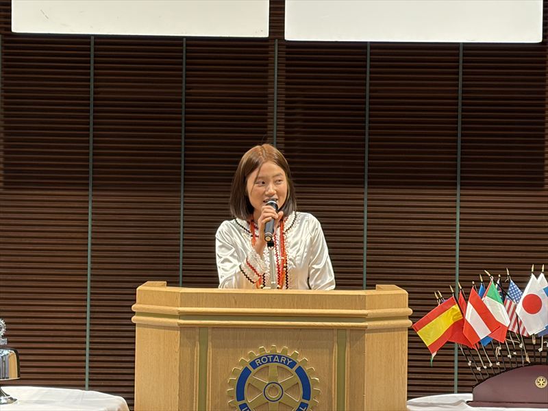 第1378回例会「アリス学園スピーチコンテスト出場者スピーチ」